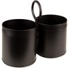 Clayre & Eef 6Y4943 Portaposate 22x11x21 cm Nero