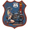 Clayre & Eef 6Y5004 Cartello di testo 30x1x35 cm Blu