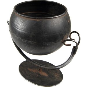 Clayre & Eef 6Y5024 Portapiante 19x15x19 cm Nero