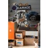 Clayre & Eef 6Y5064 Cartello di testo 48x1x60 cm Blu Dads Garage