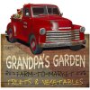 Clayre & Eef 6Y5083 Cartello di testo 50x1x48 cm Rosso Mercato Agricolo