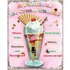 Clayre & Eef 6Y5104 Cartello di testo 20x1x25 cm Gelato rosa
