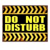 Clayre & Eef 6Y5155 Cartello di testo 25x1x20 cm Giallo Disturbare