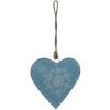 Clayre & Eef 6Y5269 Decorazione Ciondolo Cuore 16x5x16 cm Blu