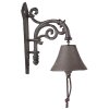 Clayre & Eef 6Y5304 Campanello 10x18x19 cm in ghisa marrone