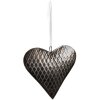 Clayre & Eef 6Y5388 Decorazione Ciondolo Cuore 15x3x15 cm Grigio