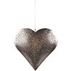 Clayre & Eef 6Y5390L Decorazione Ciondolo Cuore 20x4x20 cm Argentato