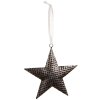 Clayre & Eef 6Y5392L Decorazione Ciondolo Stella 15x3x15 cm Grigio