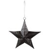 Clayre & Eef 6Y5393 Decorazione Ciondolo Stella 25x6x27 cm Nero