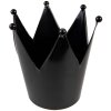 Clayre & Eef 6Y5397S Porta tealight Corona Ø 13x14 cm Nero