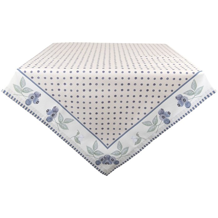 Clayre & Eef BBF03 Tovaglia 130x180 cm Beige - Blu