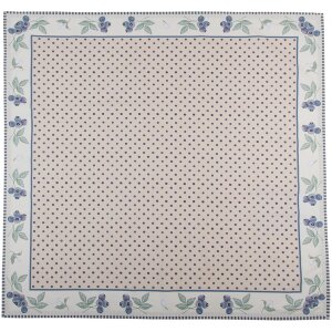 Clayre & Eef BBF15 Tovaglia 150x150 cm Beige - Blu