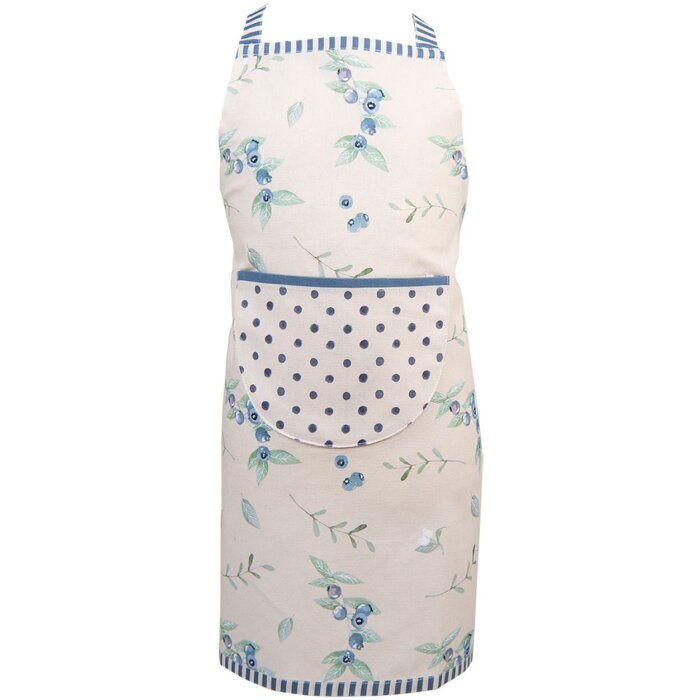 Clayre & Eef BBF41K Grembiule bambino 48x56 cm Beige - Blu