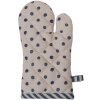 Clayre & Eef BBF44K Guanto da forno bambino 12x21 cm Beige - Blu