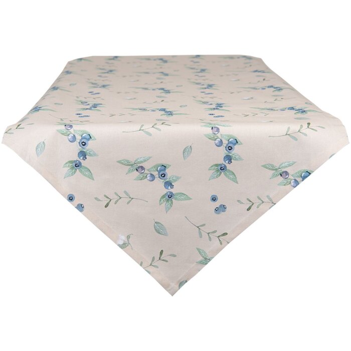 Clayre & Eef BBF65 Runner da tavola 50x160 cm Beige - Blu
