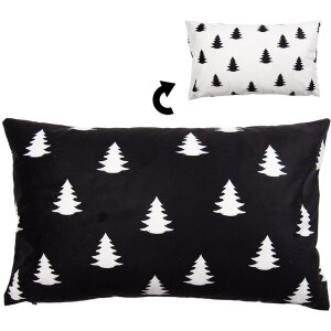 Clayre & Eef BWX36-1 Copricuscino 30x50 cm Bianco - Nero