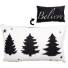 Clayre & Eef BWX36-3 Copricuscino 30x50 cm Bianco - Nero