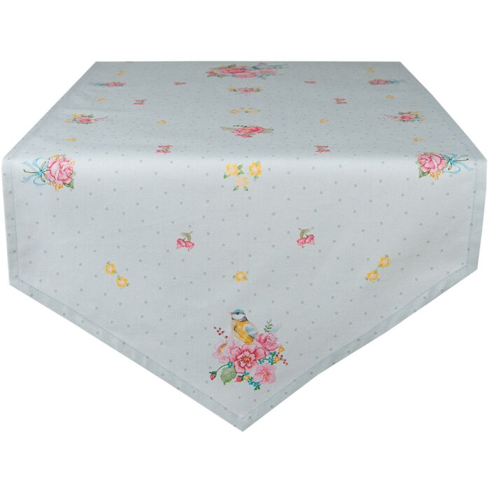 Clayre & Eef CHB65 Runner da tavola 50x160 cm Verde