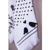 Clayre & Eef CTLBS Asciugamano per ospiti 40x66 cm Nero - Bianco