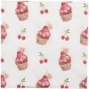 Clayre & Eef CUP73-1 Tovaglioli di carta 33x33 cm (20 pezzi) Beige - Rosso