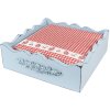 Clayre & Eef CUP73-2 Tovaglioli di carta 33x33 cm (20 pezzi) Rosso - Bianco