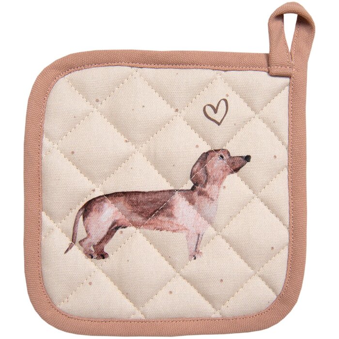 Clayre & Eef DHL45 Portapentole 20x20 cm Beige