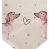 Clayre & Eef DHL65 Runner da tavola 50x160 cm Beige