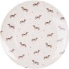 Clayre & Eef DHLFP Piatto grande Ø 26x2 cm Piatto da pranzo beige-marrone