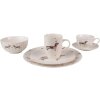 Clayre & Eef DHLFP Piatto grande Ø 26x2 cm Piatto da pranzo beige-marrone