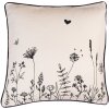 Clayre & Eef FAF21 Copricuscino 40x40 cm Beige - Nero