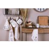 Clayre & Eef FAF42-1 Asciugamano da cucina 50x70 cm Beige - Nero