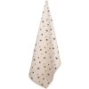 Clayre & Eef FAF42-2 Asciugamano da cucina 50x70 cm Beige - Nero