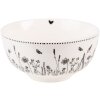 Clayre & Eef FAFBO Ciotola Ø 14x7 cm - 500 ml Beige - Nero