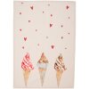 Clayre & Eef FAS42-1 Asciugamano da cucina 50x70 cm Beige - Rosa