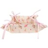 Clayre & Eef FAS47 Cestino per il pane 35x35x8 cm Beige - Rosa