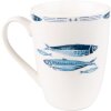 Tazza Clayre & Eef FIBMU 12x9x11 cm - 330 ml Bianco - Blu