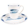 Tazza Clayre & Eef FIBMU 12x9x11 cm - 330 ml Bianco - Blu