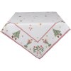 Clayre & Eef HLC01 Tovaglia 100x100 cm Marrone - Rosso