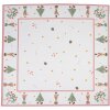 Clayre & Eef HLC01 Tovaglia 100x100 cm Marrone - Rosso
