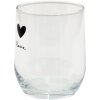 Clayre & Eef LBSGL0008 Bicchiere da bere Ø 8x9 cm - 300 ml Bicchiere da acqua nero
