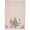 Clayre & Eef PNC42C Asciugamano da cucina 50x70 cm Beige - Rosa