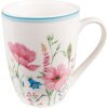 Tazza Clayre & Eef PPOMU 12x8x10 cm - 356 ml Bianco - Rosa