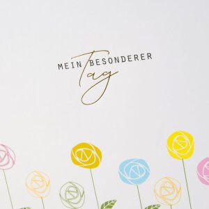 Album fotografico Goldbuch Prato Il mio giorno speciale 25x25 cm 58 pagine bianche