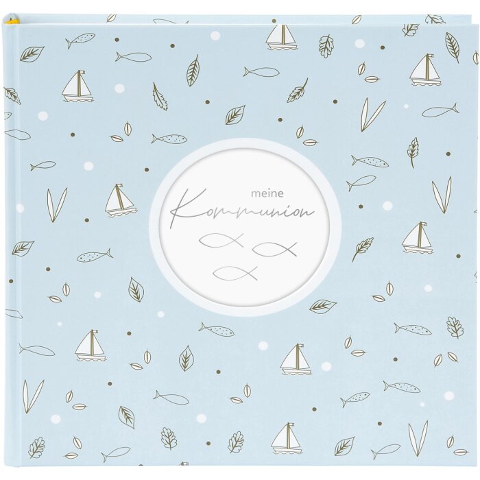 Goldbuch Album fotografico Comunione Creditis blu pastello 25x25 cm 58 pagine bianche