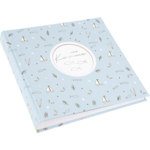 Goldbuch Album fotografico Comunione Creditis blu pastello 25x25 cm 58 pagine bianche