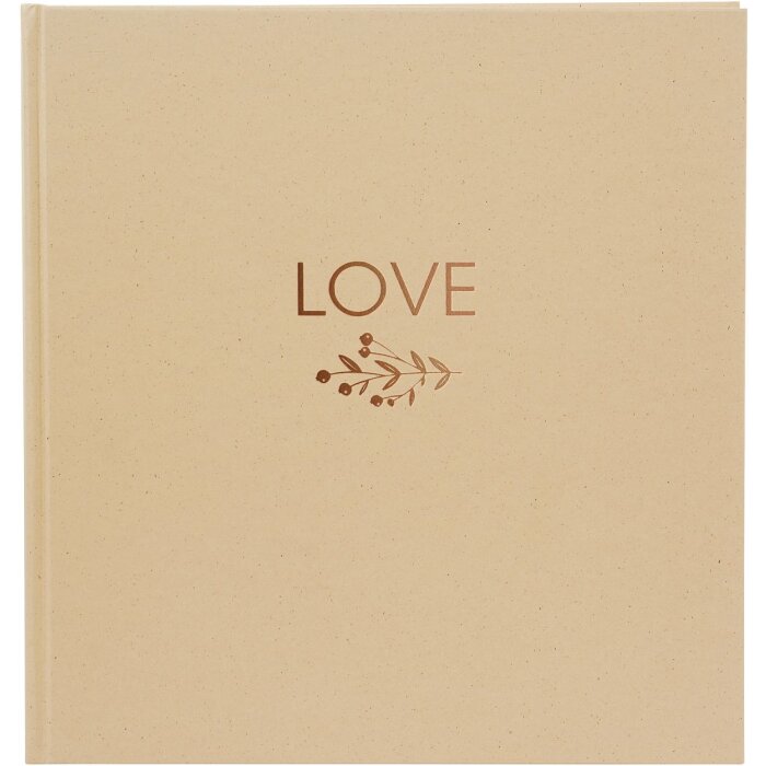 Album di nozze Goldbuch natureLove marrone 25x25 cm 60 pagine bianche
