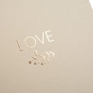Album di nozze Goldbuch natureLove marrone 25x25 cm 60 pagine bianche