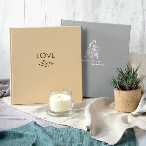 Album di nozze Goldbuch natureLove marrone 25x25 cm 60 pagine bianche