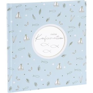 Album cresima Goldbuch Creditis blu pastello 23x25 cm 44...