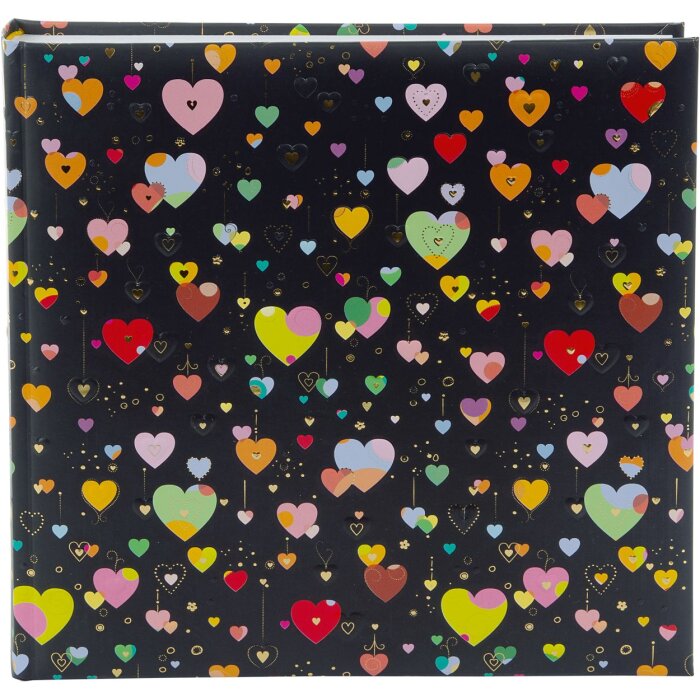 Goldbuch Album fotografico Cuore a Cuore scuro 25x25 cm 60 pagine bianche